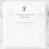 感謝のプレート スクエアシール (バッグ)