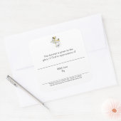 感謝のプレート スクエアシール (封筒)