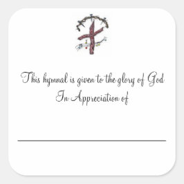 感謝のプレート スクエアシール