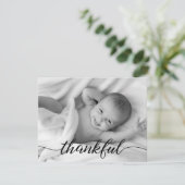 感謝のベビー写真誕生のお知らせ 案内状 (スタンド正面)