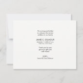 感謝のベビー写真誕生のお知らせ 案内状 (裏面)