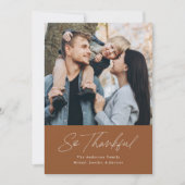 感謝のペカン2写真サンクスギビング シーズンカード (正面)