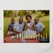 感謝のホイル感謝記念写真カード 箔シーズンカード (正面)