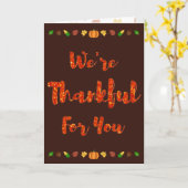 感謝のホリデーカード カード (黄色い花)