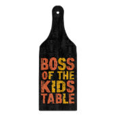 感謝のボスのキッズテーブルターキーデー カッティングボード (正面)