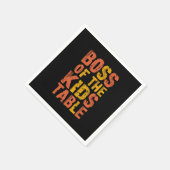 感謝のボスのキッズテーブルターキーデー スタンダードカクテルナプキン (角)