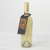 感謝のボスのキッズテーブルターキーデー ボトルネックタグ (アングル)