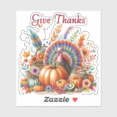 感謝のボホトムターキー シール (シート)