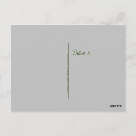 感謝のポストカードまたはあなた自身の気持ちを書く ポストカード (裏面)