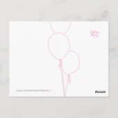 感謝のポストカード - バブルデザイン ポストカード (裏面)