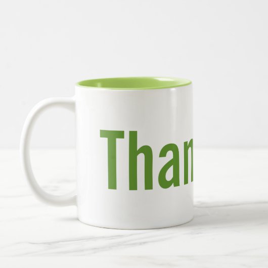 感謝のマグありがとう ツートーンマグカップ (左)