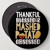 感謝のマッ賛美シュポテト取り付け 缶バッジ (正面&裏面)