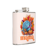 感謝のママターキーと紅葉の葉 フラスク (右)