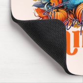 感謝のママターキーと紅葉の葉 マウスパッド (コーナー)