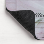 感謝のミズキの刺激を受けたなピンクの花柄 マウスパッド (コーナー)