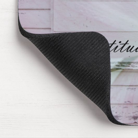 感謝のミズキの刺激を受けたなピンクの花柄 マウスパッド (コーナー)