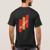 感謝のミニマルデザインを表示 Tシャツ (裏面)