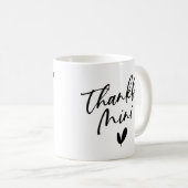 感謝のミニ コーヒーマグカップ (正面右)