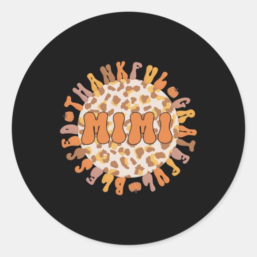 感謝のミミの祖母感謝のミミの祖母 ラウンドシール (正面)