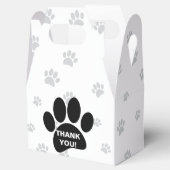 感謝のメッセージと犬のポープリント フェイバーボックス (オープン)