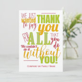 感謝のメッセージを感謝してい送信 サンキューカード (スタンド正面)