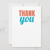 感謝のメッセージを感謝してい送信 サンキューカード (裏面)