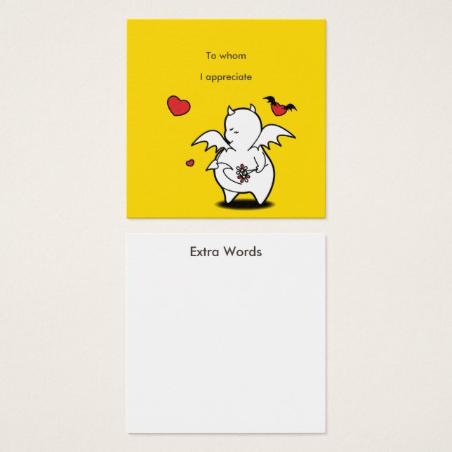 感謝のメッセージ (正面&裏面)