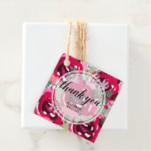 感謝のメッセージ 水彩の花 フェイバータグ (インサイチュ)