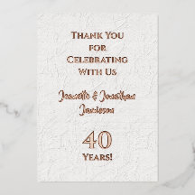 感謝のメモ どんな結婚記念日にも ローズゴールド