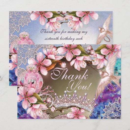 感謝のメモ 招待状 (正面/裏面)