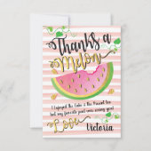 感謝のメロン ありがとうのグリーティングカード 招待状 (正面)