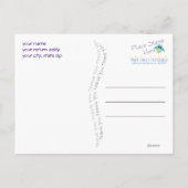 感謝のモノグラムポストカード ポストカード (裏面)