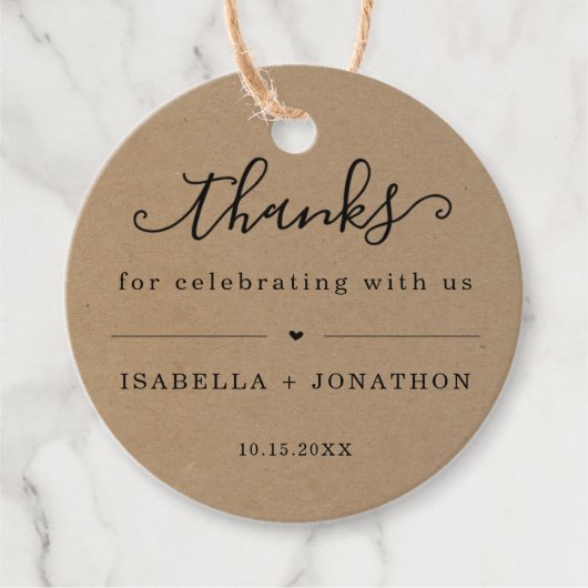 感謝のラベル フェイバータグ (正面)