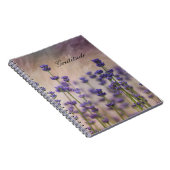 感謝のラベンダーの花 ノートブック (右側)