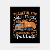 感謝のリサイクルトラック感謝の日のギャルバッグ アクリルサイン (正面)