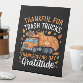 感謝のリサイクルトラック感謝の日のギャルバッグ 台座サイン (インサイチュ)