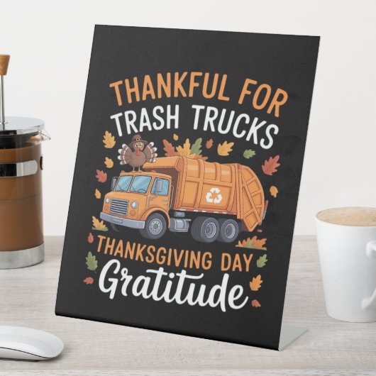 感謝のリサイクルトラック感謝の日のギャルバッグ 台座サイン (インサイチュ)