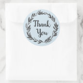 感謝のリース ファームハウス ブラック＆ホワイト ラウンドシール (バッグ)