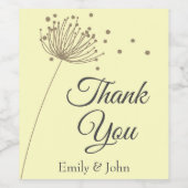 感謝のワインボトル ギフト ワインラベル (シングルラベル)