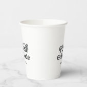 感謝のヴィンテージが込められた名前の追加 紙コップ (左)