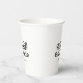 感謝のヴィンテージが込められた名前の追加 紙コップ (右)