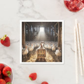 感謝の七面鳥と食べポークサイン スタンダードカクテルナプキン (インサイチュ)