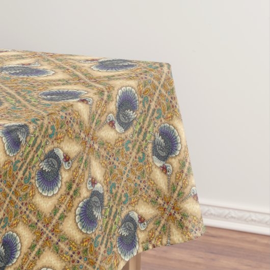 感謝の七面鳥ユニコーン,お洒落ファンタジー テーブルクロス (インサイチュ)