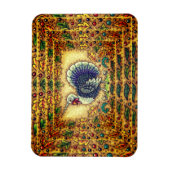 感謝の七面鳥ユニコーン，お洒落ファンタジー マグネット (縦)