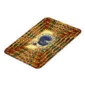 感謝の七面鳥ユニコーン，お洒落ファンタジー マグネット (左側)