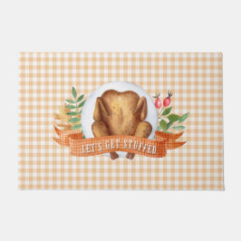 感謝の七面鳥詰まったを手に入れよう ドアマット