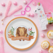 感謝の七面鳥詰まったを手に入れよう ペーパープレート (パーティー)