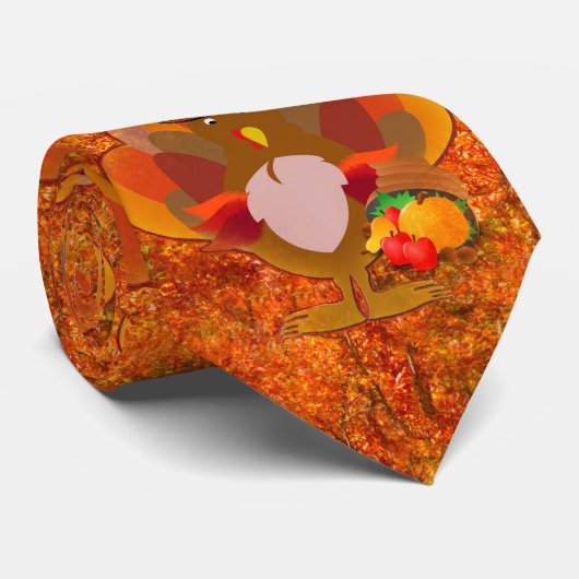 感謝の七面鳥 ネクタイ (ロール)