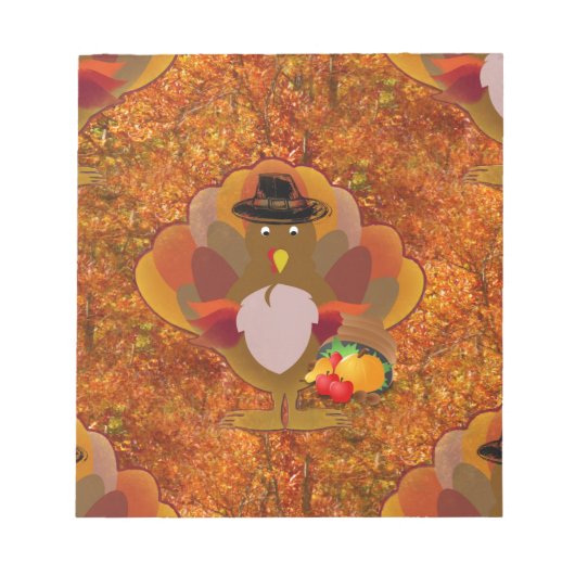 感謝の七面鳥 ノートパッド (正面)