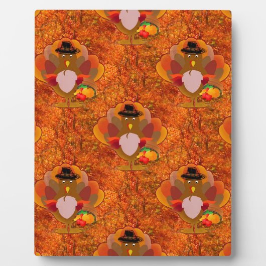 感謝の七面鳥 フォトプラーク (正面)